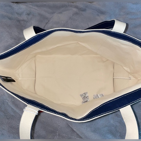 BAGGU X Sandy Liang MEDIUM Heavyweight Canvas Tote Bag In Navy - Picture 4 of 12